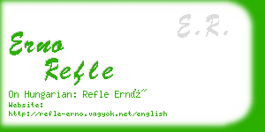 erno refle business card